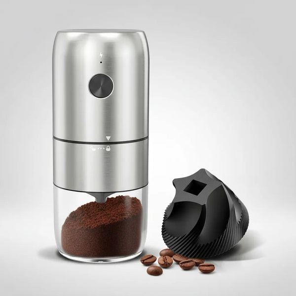 Molino Café Eléctrico Recargable USB Moledor Especias Acero Portátil
