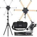 Luz LED Estrella Fotografía 60W 288 LED 6 Brazos Pantalla LCD