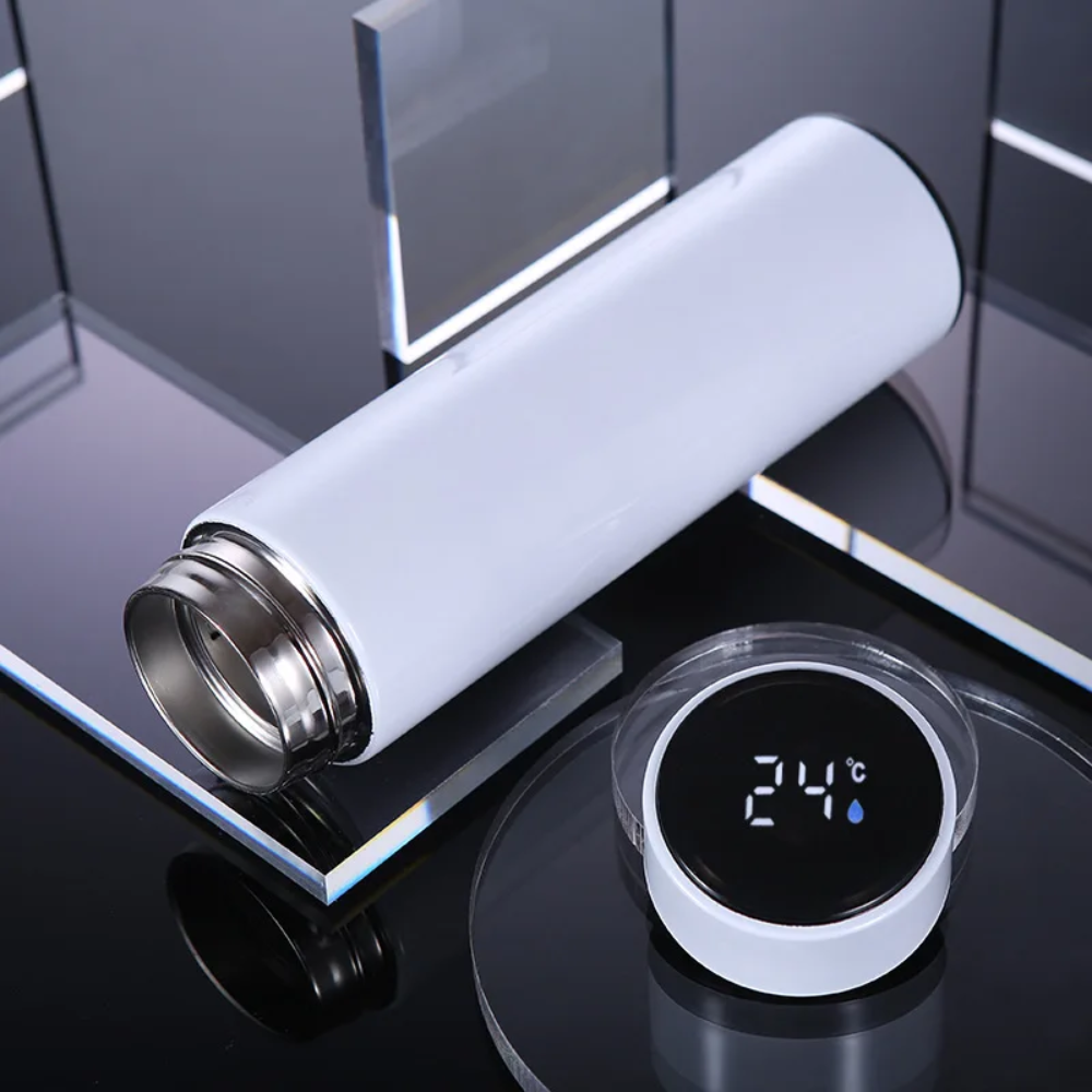 Termo Digital Pantalla LED Temperatura 500ml Frío Caliente Hermético