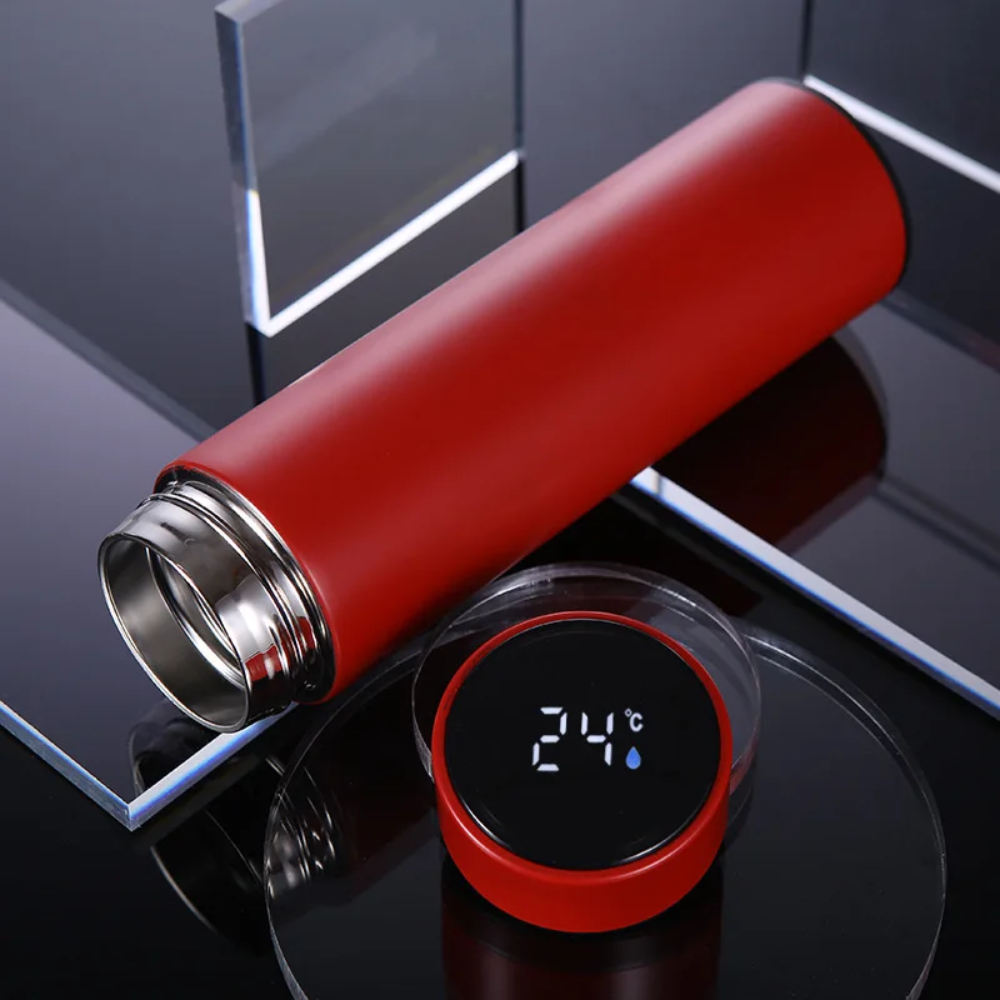Termo Digital Pantalla LED Temperatura 500ml Frío Caliente Hermético