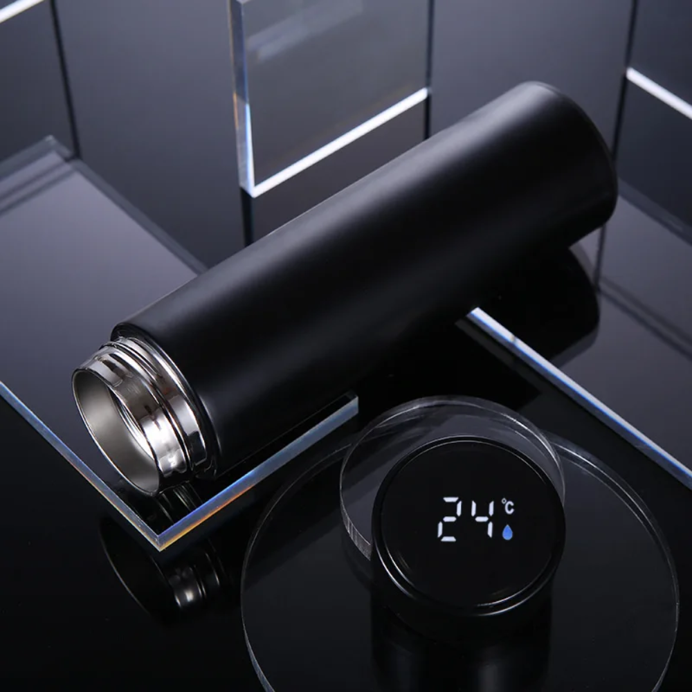 Termo Digital Pantalla LED Temperatura 500ml Frío Caliente Hermético