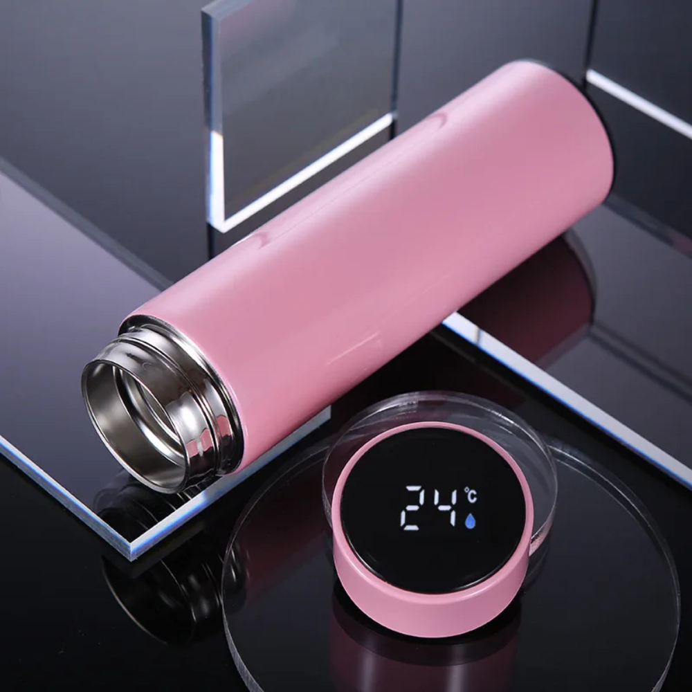 Termo Digital Pantalla LED Temperatura 500ml Frío Caliente Hermético