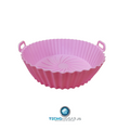 Molde Silicona Freidora Aire 20cm Reutilizable Horno Microondas Tortas