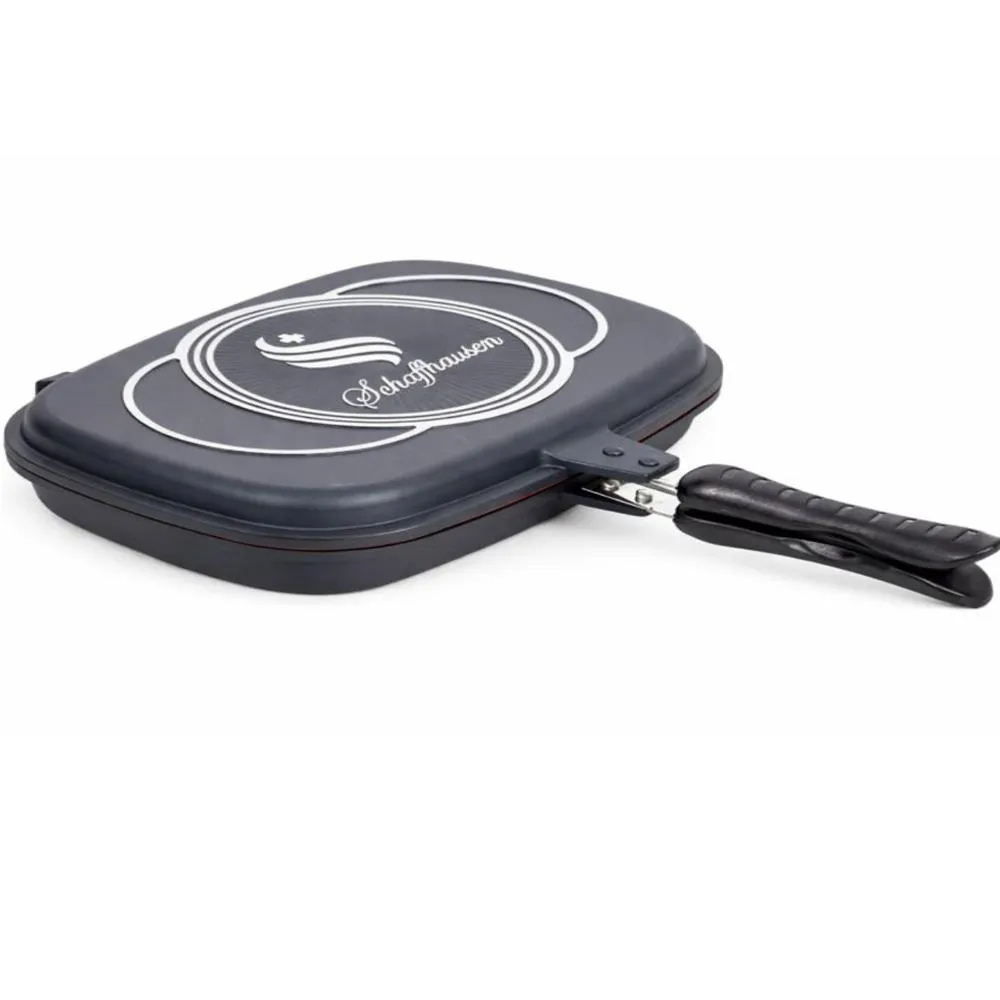 Sartén Doble Parrilla Schaffhausen Mármol Antiadherente 36cm Magnético