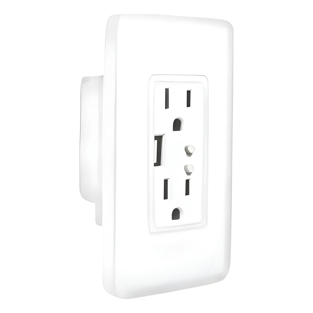 Toma Corriente Doble Inteligente WiFi USB Alexa Google Home Smart Life