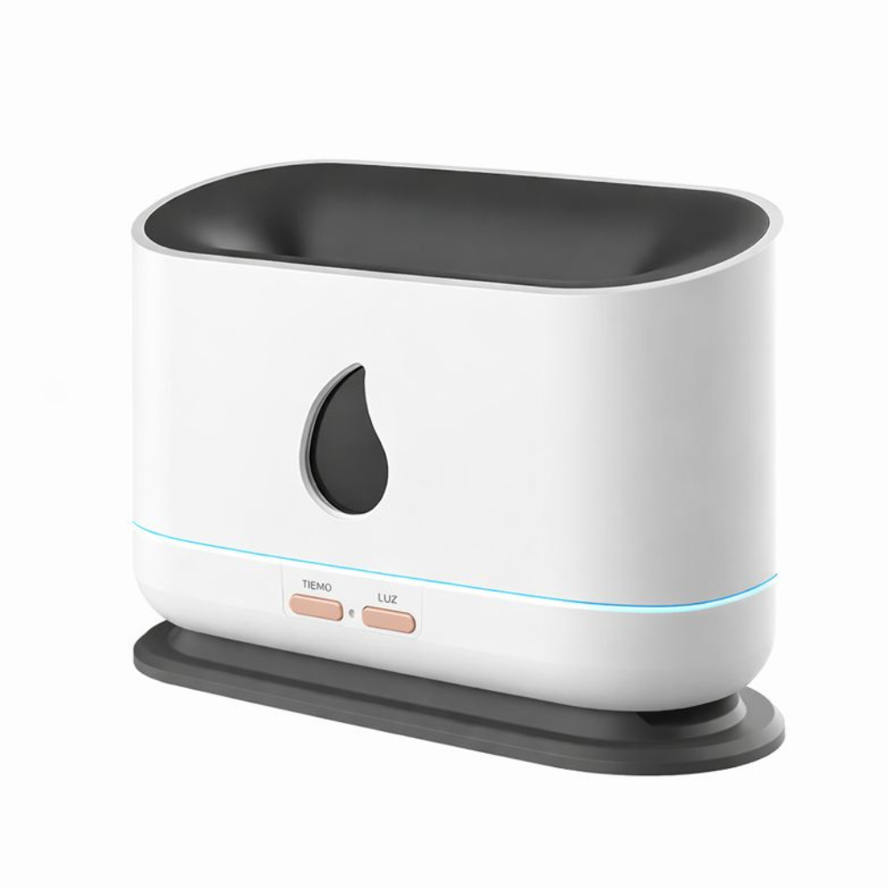 Humidificador Difusor Aromas Efecto Llama A10 Aceites Esenciales LED