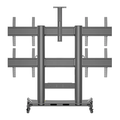 Soporte Pedestal 4 Pantallas TV Videowall Móvil Ruedas KLC-AF400