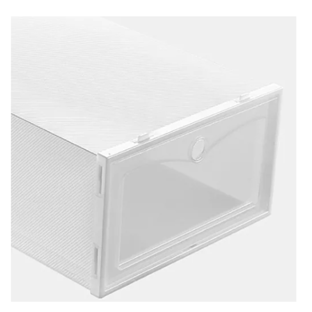 Organizador Zapatos Plegable 3 Niveles Apilable Caja Antipolvo PP