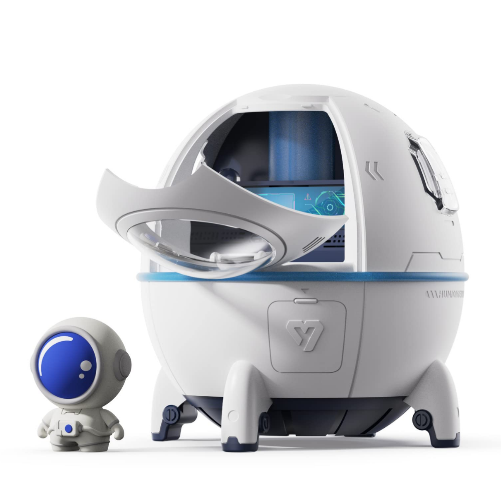 Humidificador Cápsula Espacial Mini Astronauta 200ml USB C Escritorio