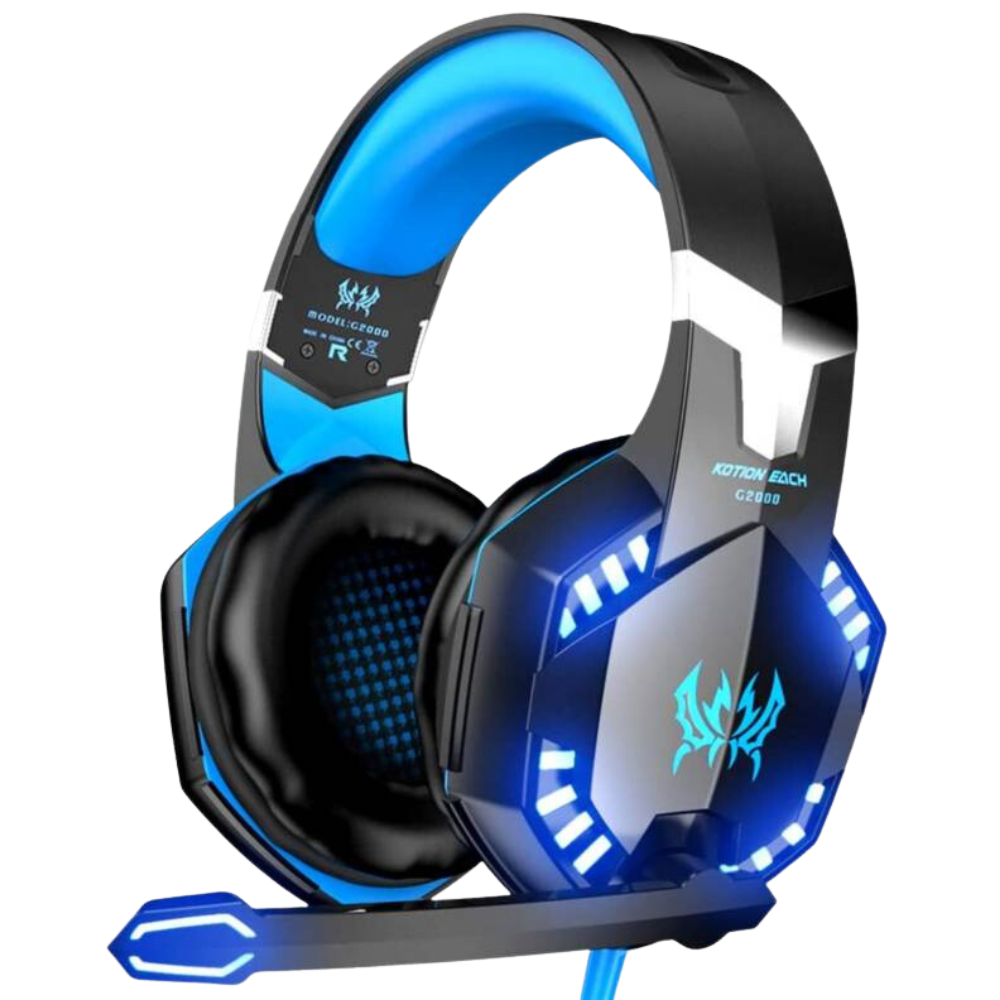 Audífonos Gamer Kotion Each G2000 Micrófono Luz LED USB Jack 3.5