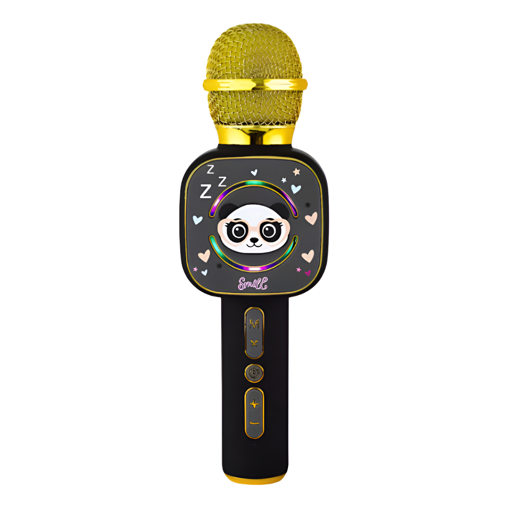 Micrófono Karaoke Niños Bluetooth Inalámbrico Panda X7 Luces Voz