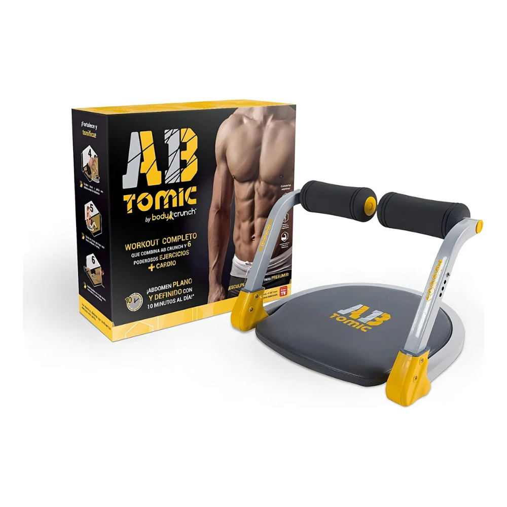 Máquina Abdominal Evolution Ab Tomic 4 Niveles Cardio Plegable Casa