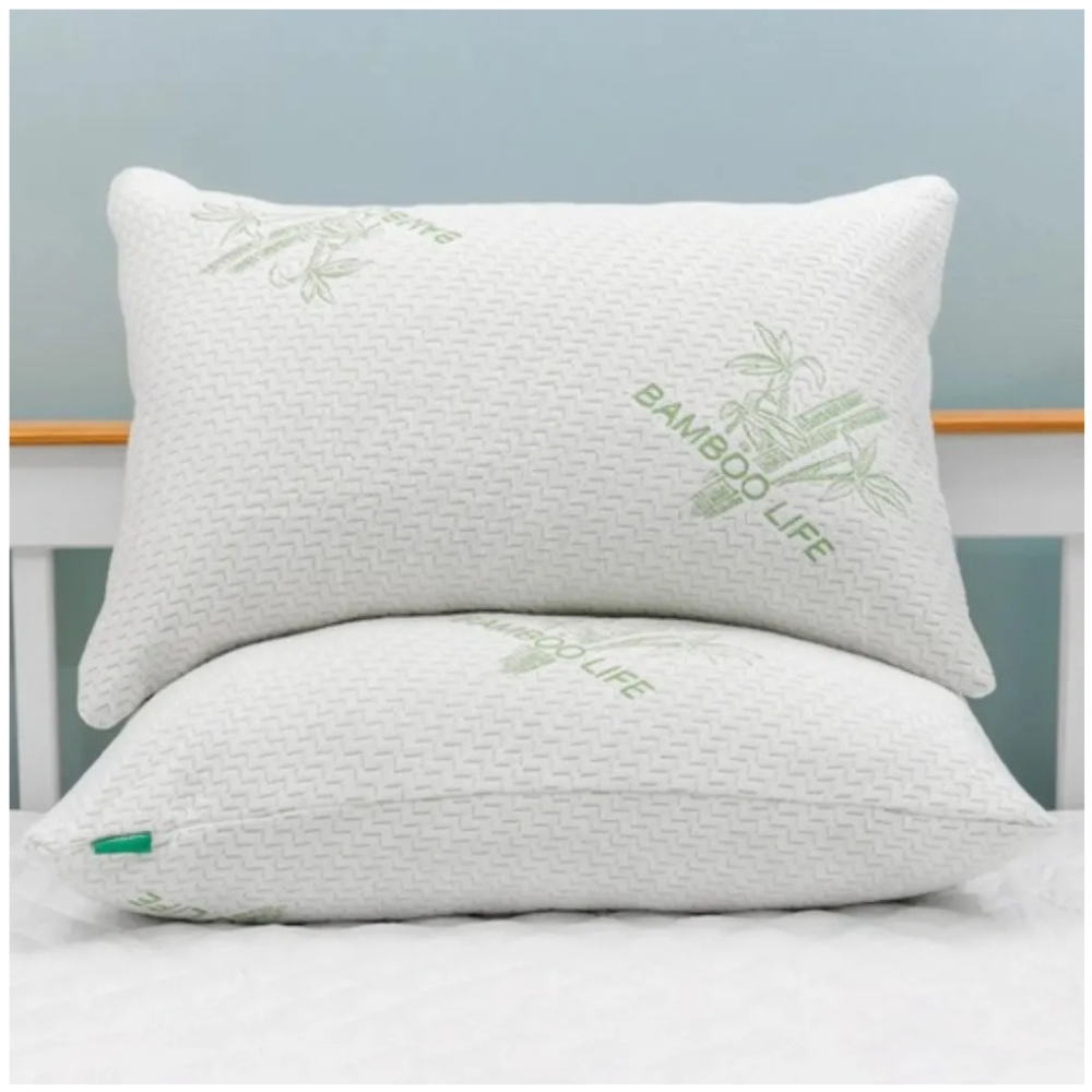 Almohadas Bamboo Premium Pack 2 Hipoalergénicas Frescas Transpirables