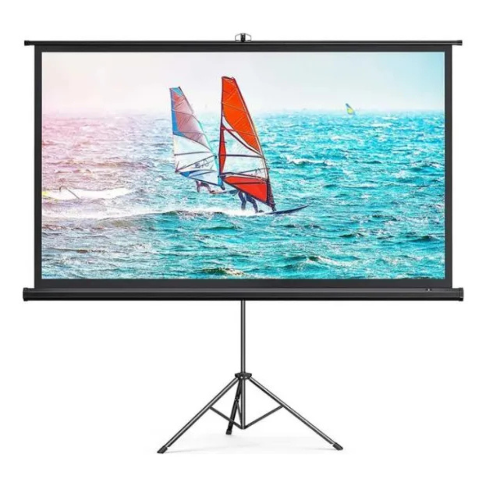 Telón Proyector 72 Pulgadas Trípode Plegable Portátil Video Beam
