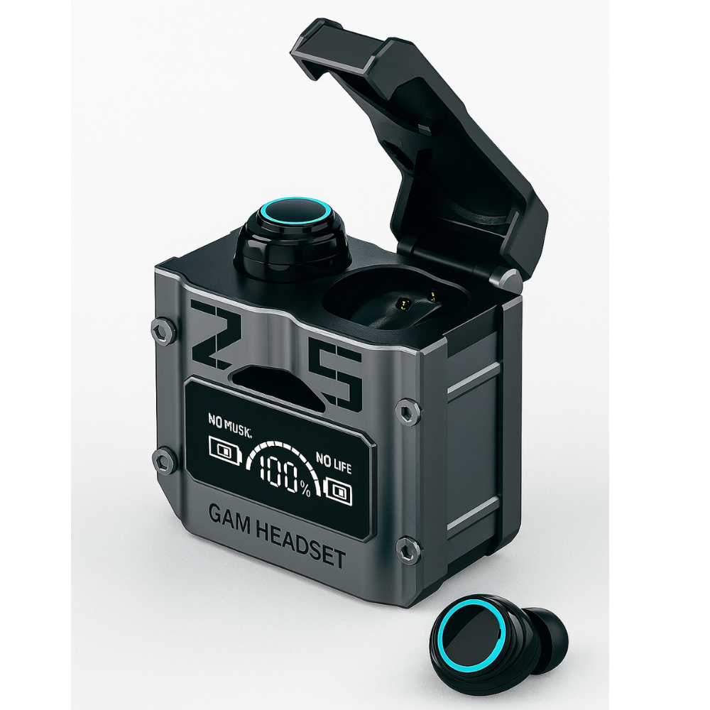 Audífonos Bluetooth Gamer TWS M25 Inalámbricos LED IPX6 Estuche
