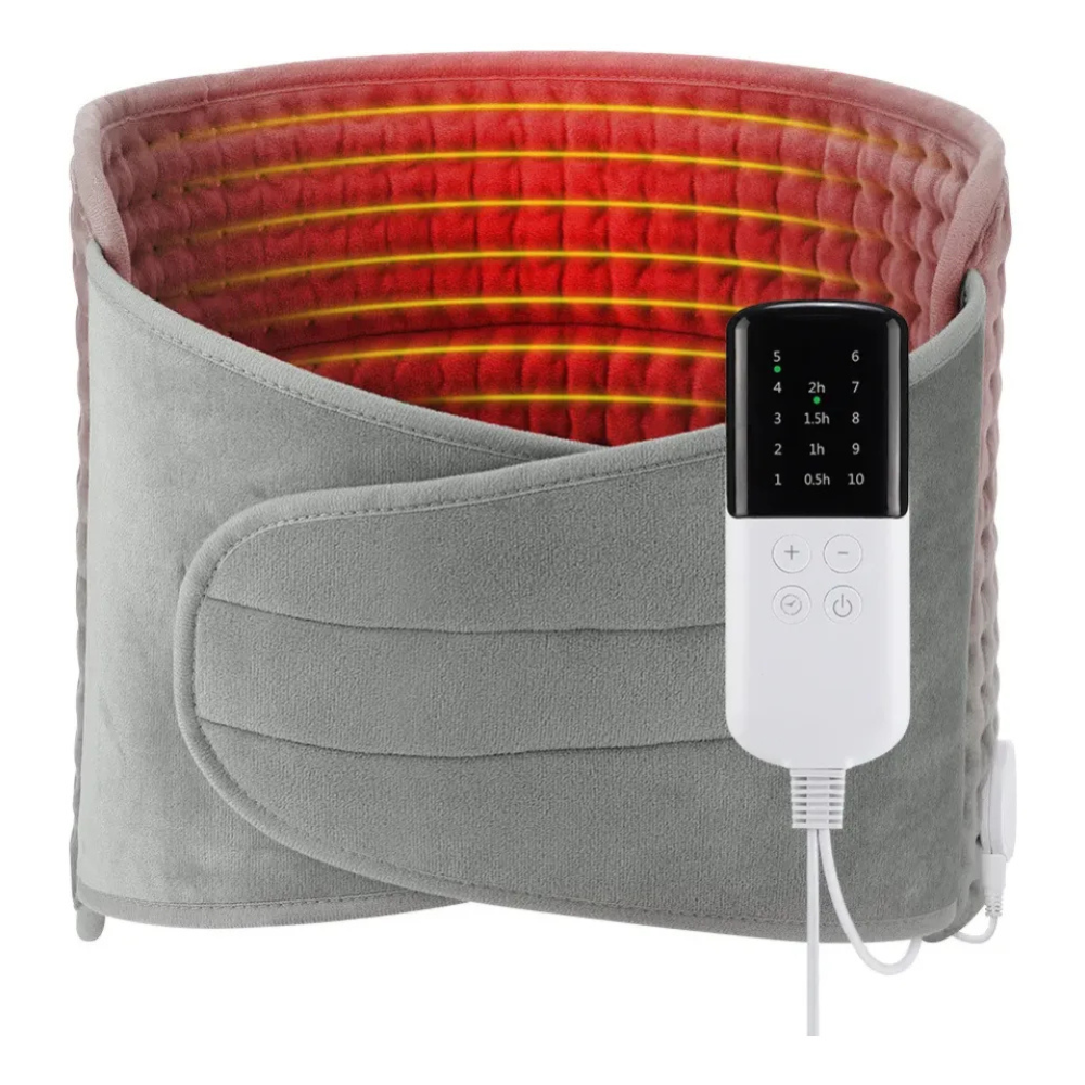 Almohadilla Térmica Eléctrica Cinturón Espalda Abdomen 9 Niveles Calor