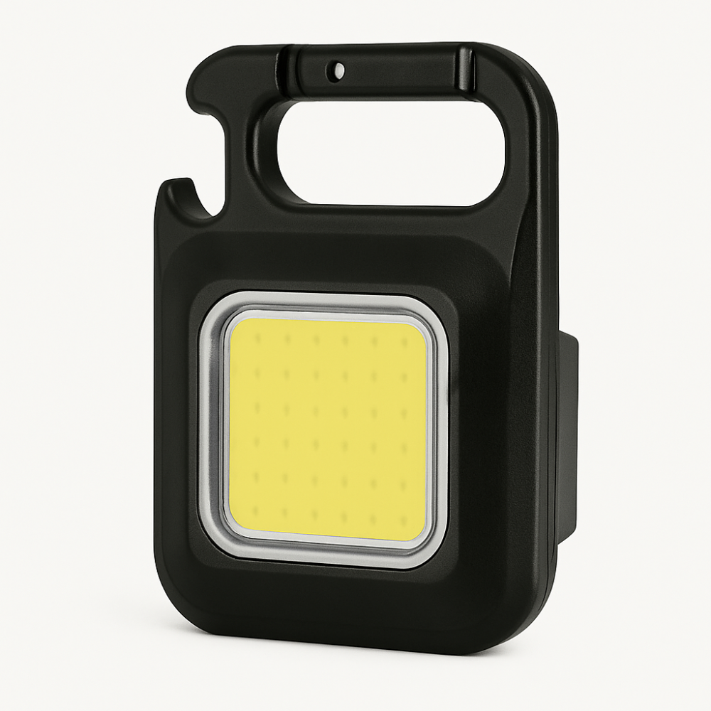 Linterna LED Táctica Recargable Llavero 800 Lúmenes Imán Destapador