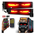 Letrero LED Programable Camión Bus Ojos Pantalla Bluetooth 176x19cm