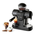 Cafetera Espresso Molino Integrado 20 Bar 1500W Capuchino Latte Negra