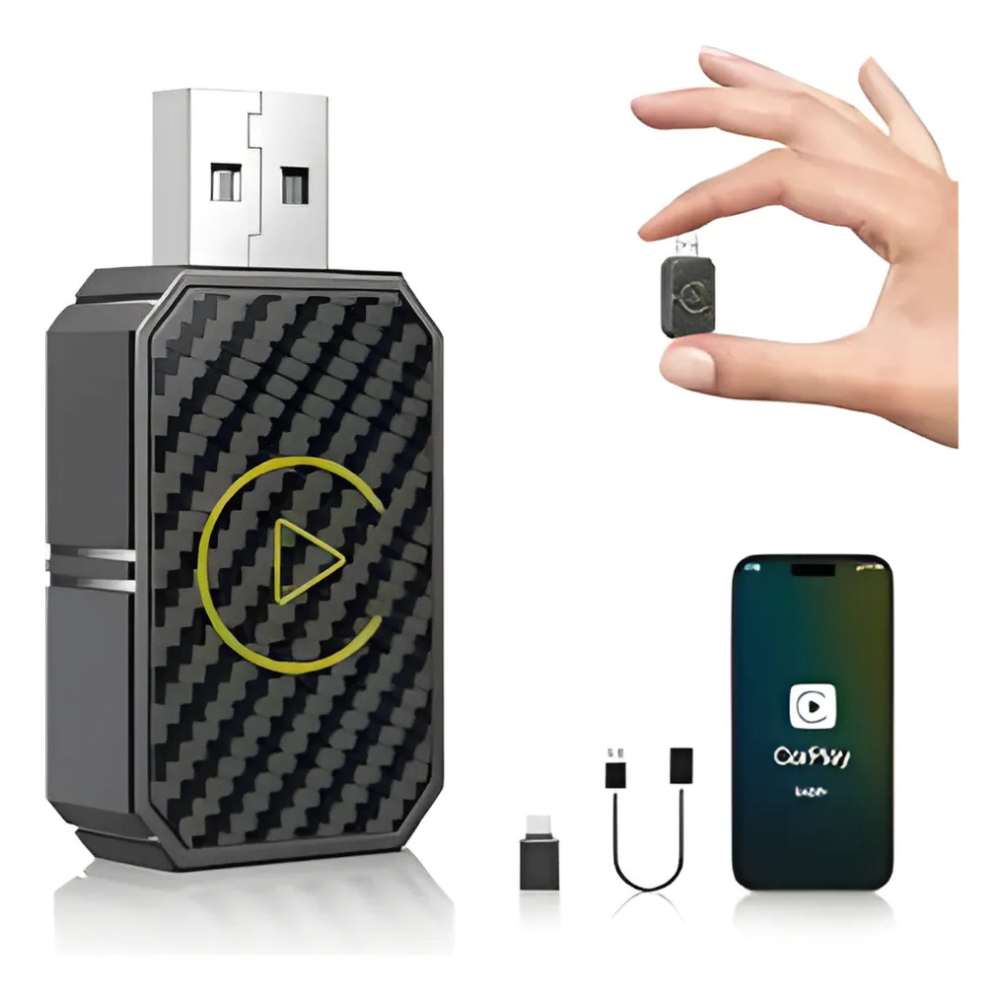 Adaptador CarPlay Android Auto Inalámbrico USB Carro Conexión Celular