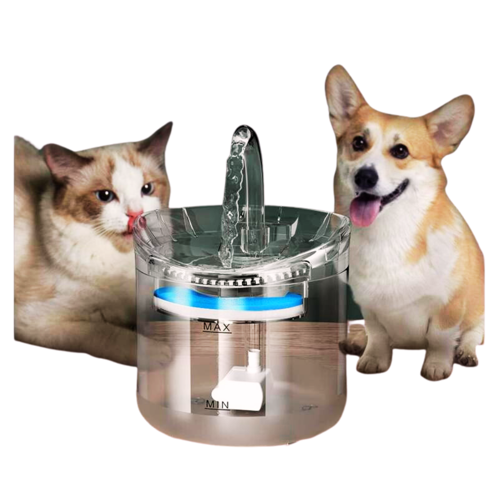 Bebedero Fuente Agua Automático Perros Gatos 1.8L Filtro USB Mascotas