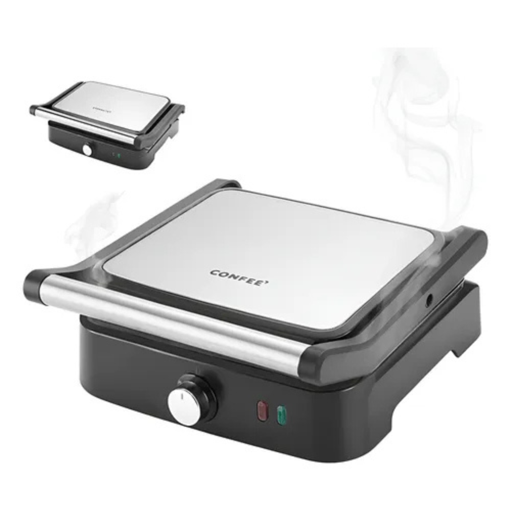 Parrilla Eléctrica Sokany SK-08103 Antiadherente Apertura 180 Grill