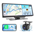 Pantalla Portátil Carro CarPlay Android Auto Inalámbrico 10.26 Cámara