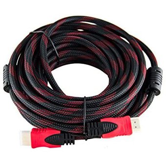 Cable HDMI 10 Metros Enmallado Punta Dorada Doble Filtro Reforzado