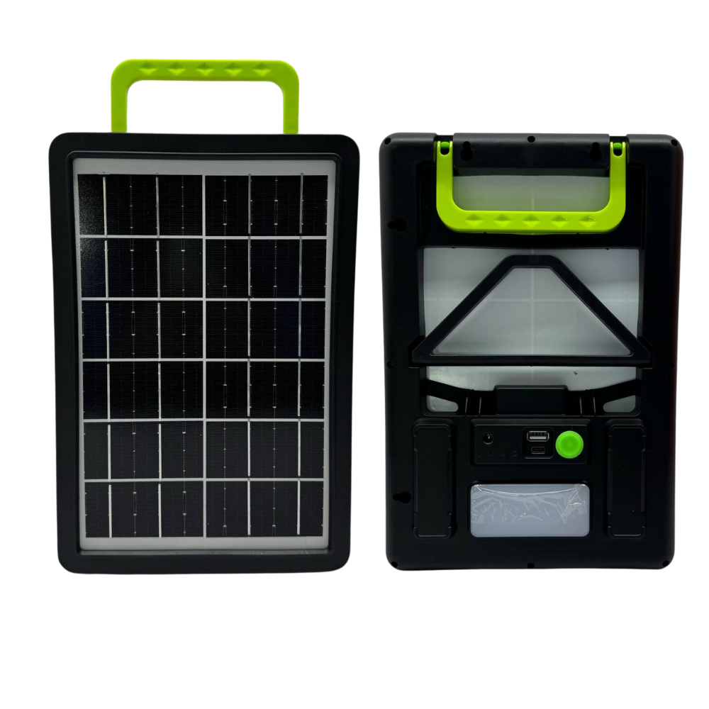 Panel Solar Portátil Plegable 15W Carga Rápida USB C Celular IP65 ETFE