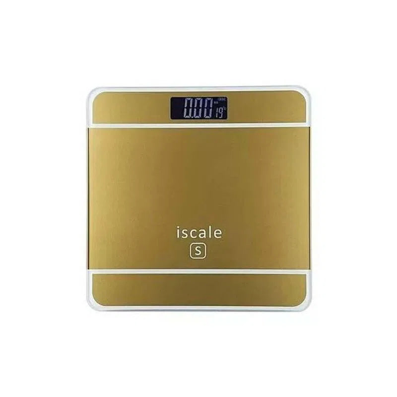 Báscula Peso Digital iScale Vidrio Templado Cuadrada 180kg Baño LCD