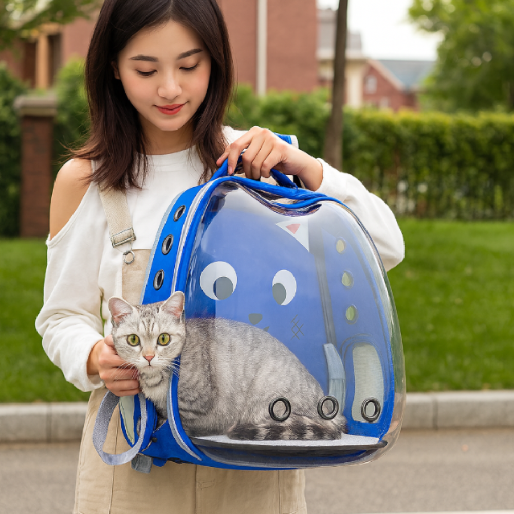 Maleta Transportadora Mascotas Cápsula Espacial Perros Gatos Mochila