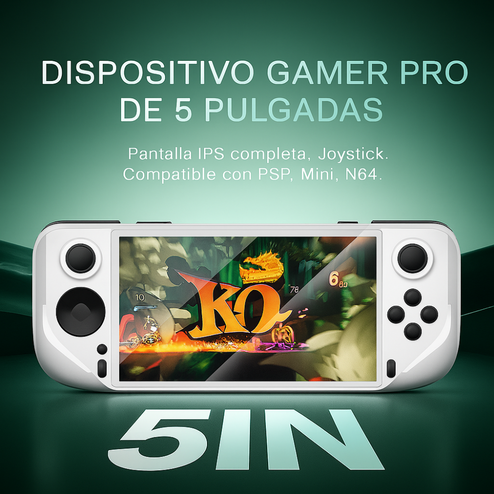 Consola Videojuegos Portátil E6 Blanca WiFi Batería 5000mAh Retro