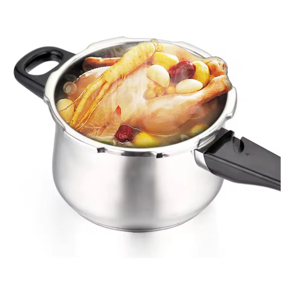 Olla Presión Express Swisshome Acero Inoxidable 18/10 Triple Válvula