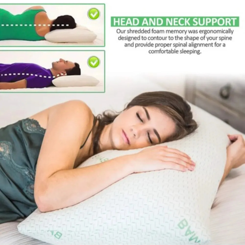 Almohadas Bamboo Premium Pack 2 Hipoalergénicas Frescas Transpirables
