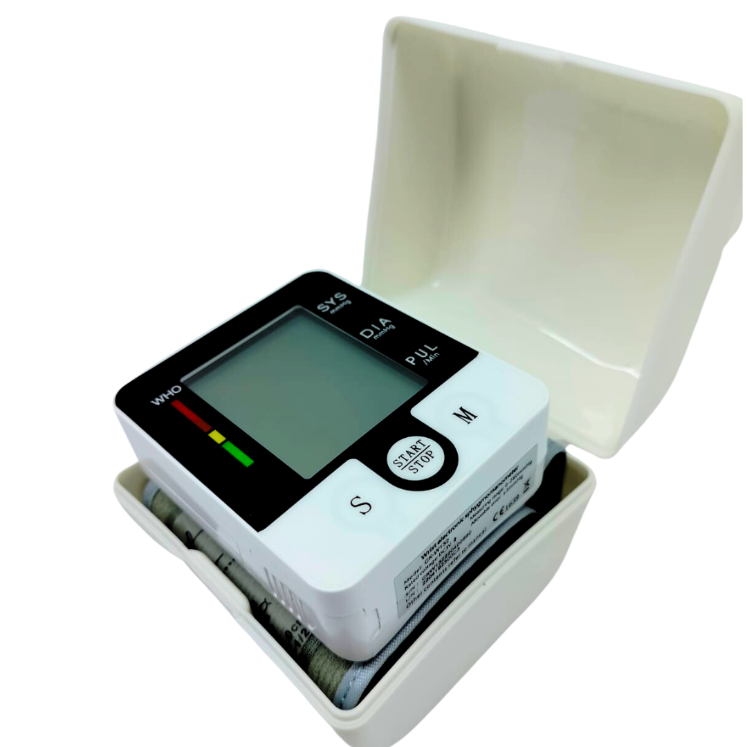Tensiómetro Digital Muñeca KWL-W01 Pantalla LCD Voz Memoria 2 Usuarios