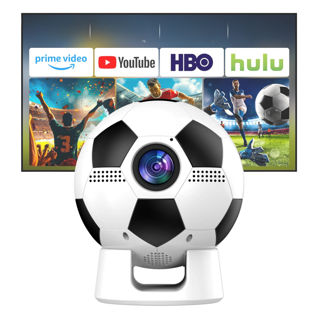 Video Beam Proyector Android 13 WiFi 6 Bluetooth Balón Fútbol 720p