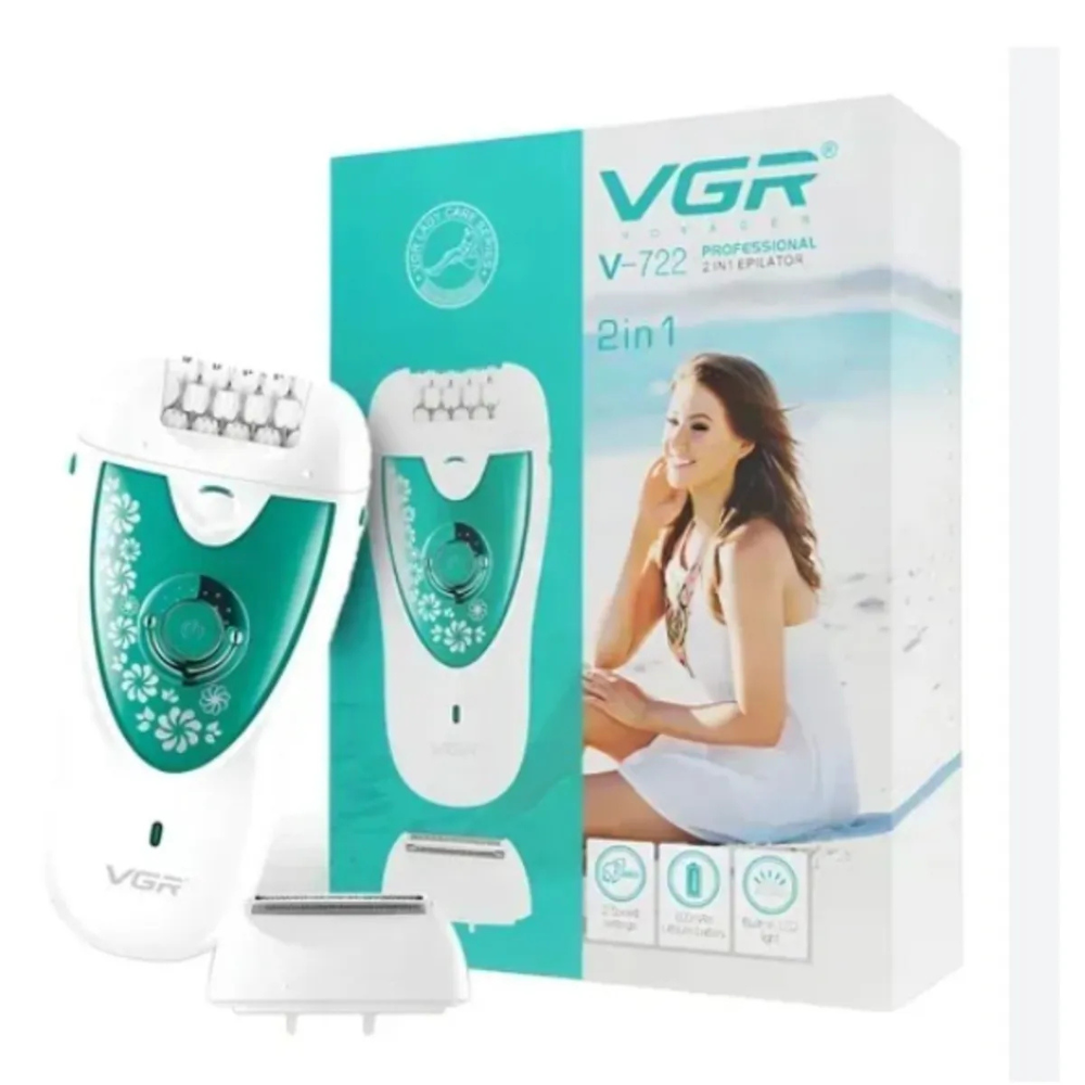 Depiladora Eléctrica VGR V-722 Pinzas Rotatorias Mujer Piernas Brazos