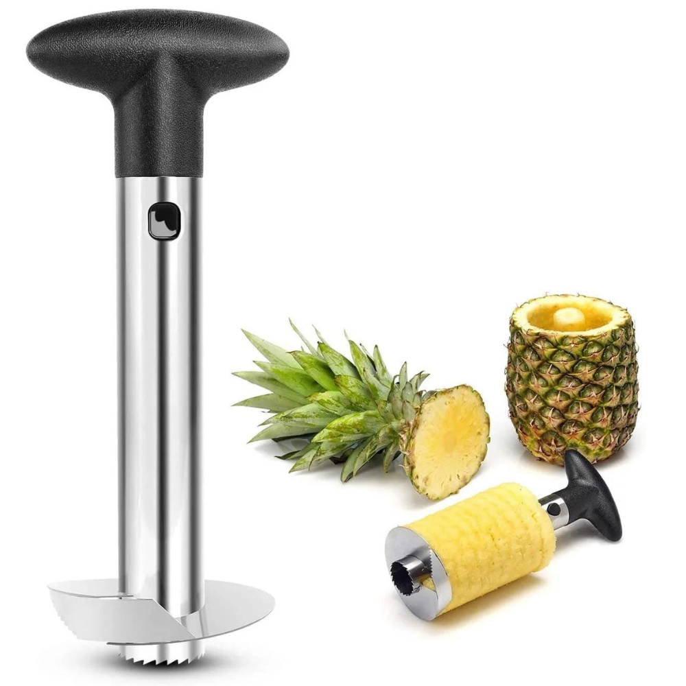 Pelador Piña Cortador Rebanador Espiral Acero Inoxidable Cocina