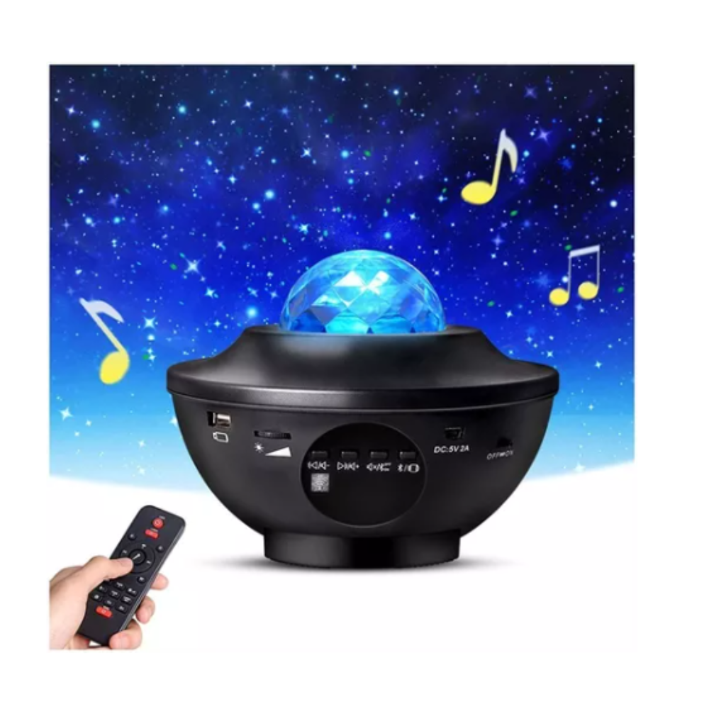 Proyector Galaxia Nebulosa LED Parlante Bluetooth Control Remoto USB