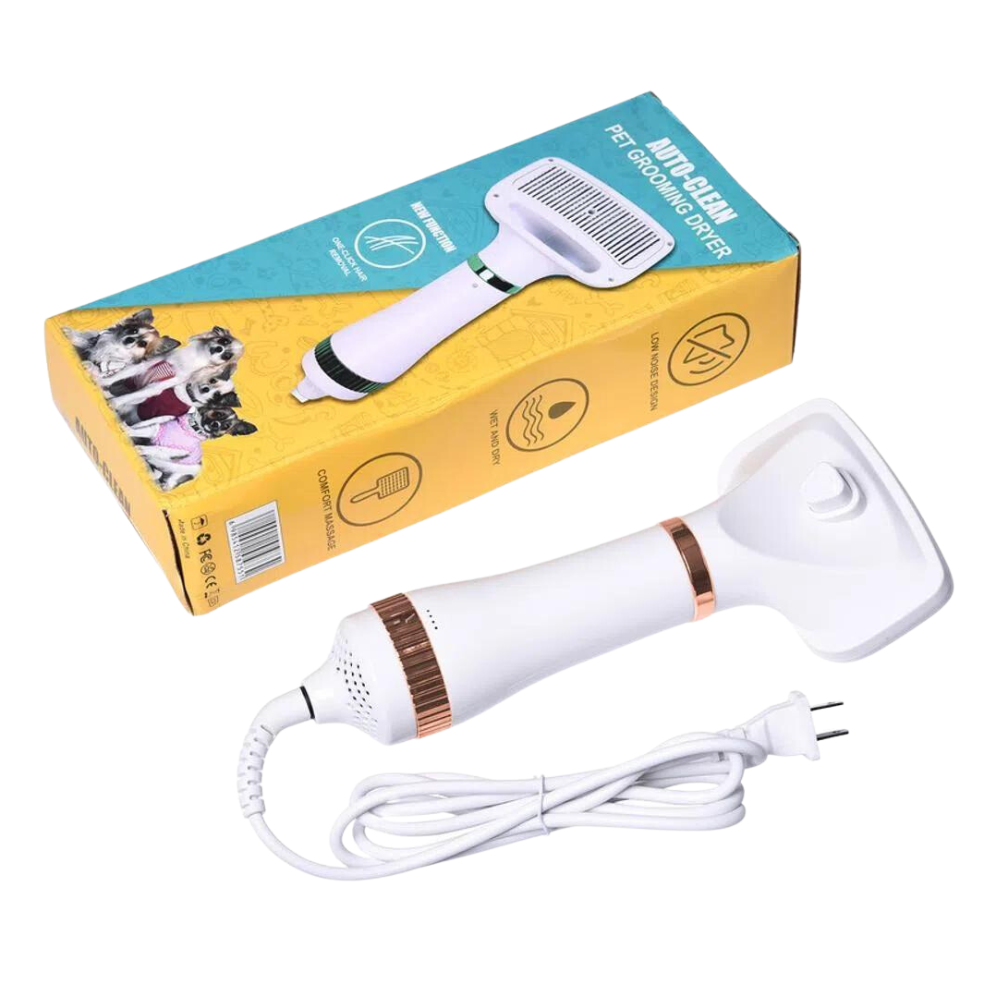 Cepillo Secador Mascotas 2x1 Perros Gatos 3 Temperaturas 300W Peine