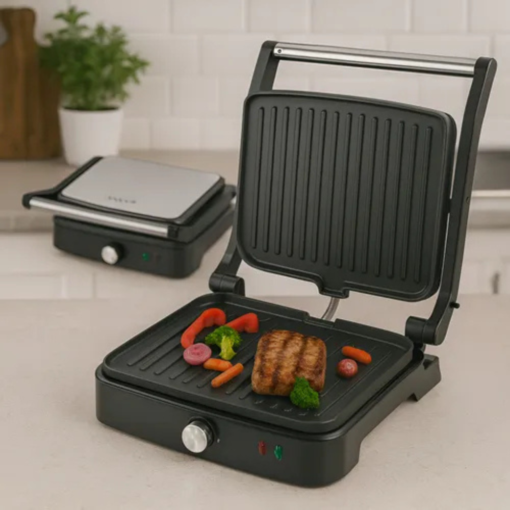 Parrilla Eléctrica Sokany SK-08103 Antiadherente Apertura 180 Grill