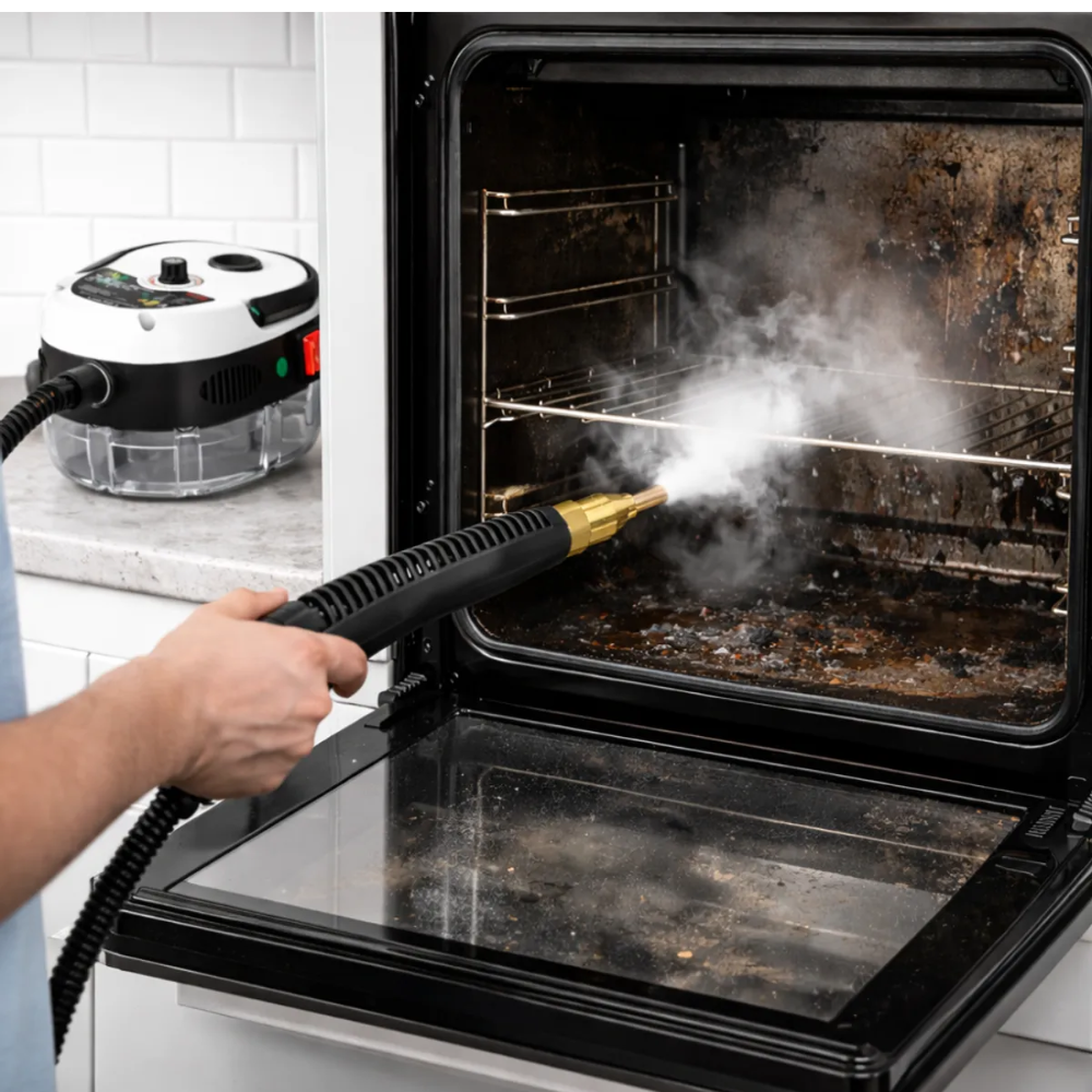 Limpiador Vapor Eléctrico Alta Presión 2500W Portátil Hogar Cocina