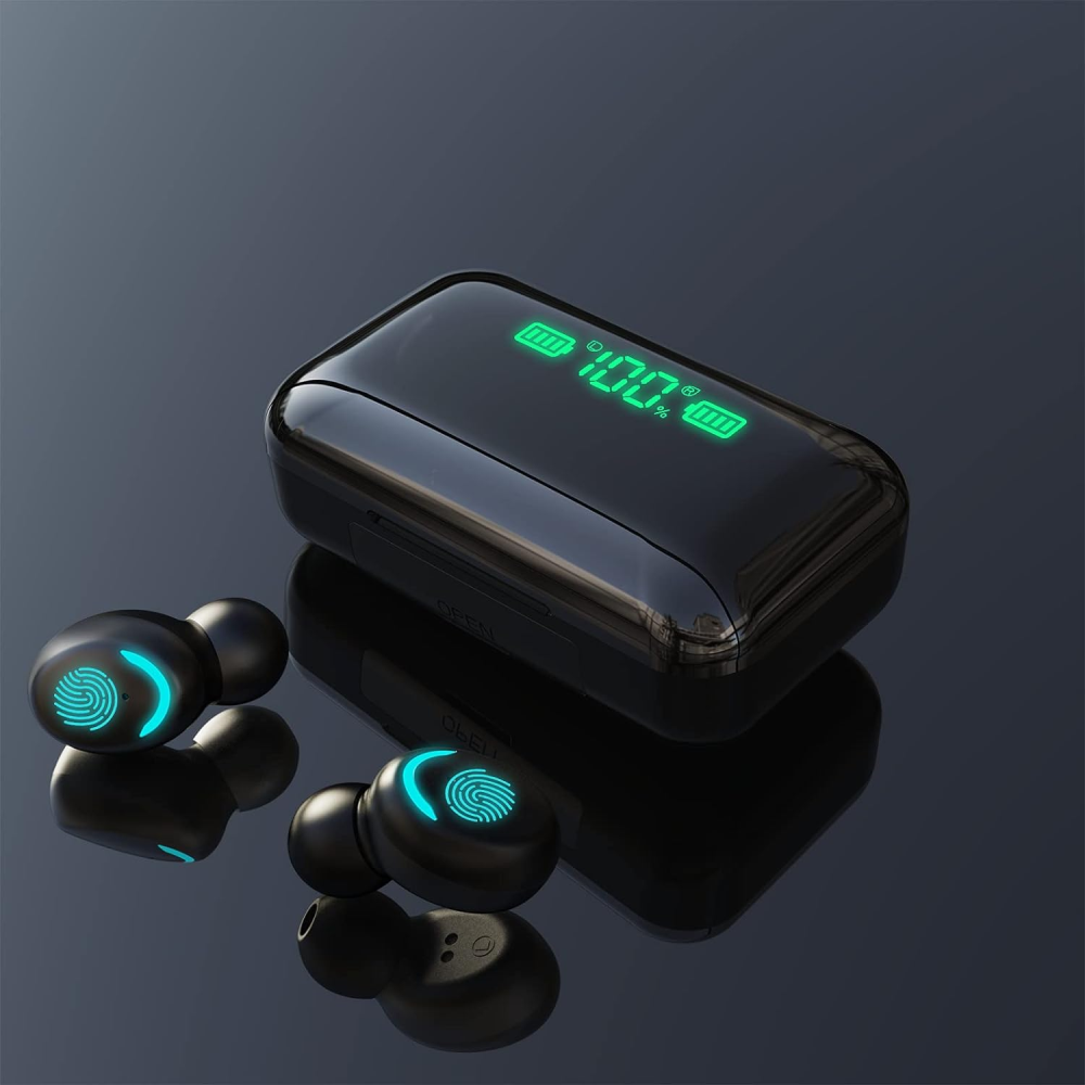 Audífonos Bluetooth Inalámbricos Ear Buds TU1003 Táctiles LED