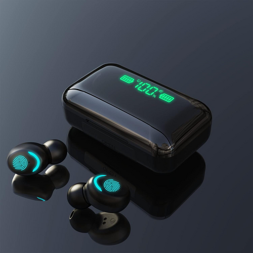 Audífonos Bluetooth Inalámbricos Ear Buds TU1003 Táctiles LED