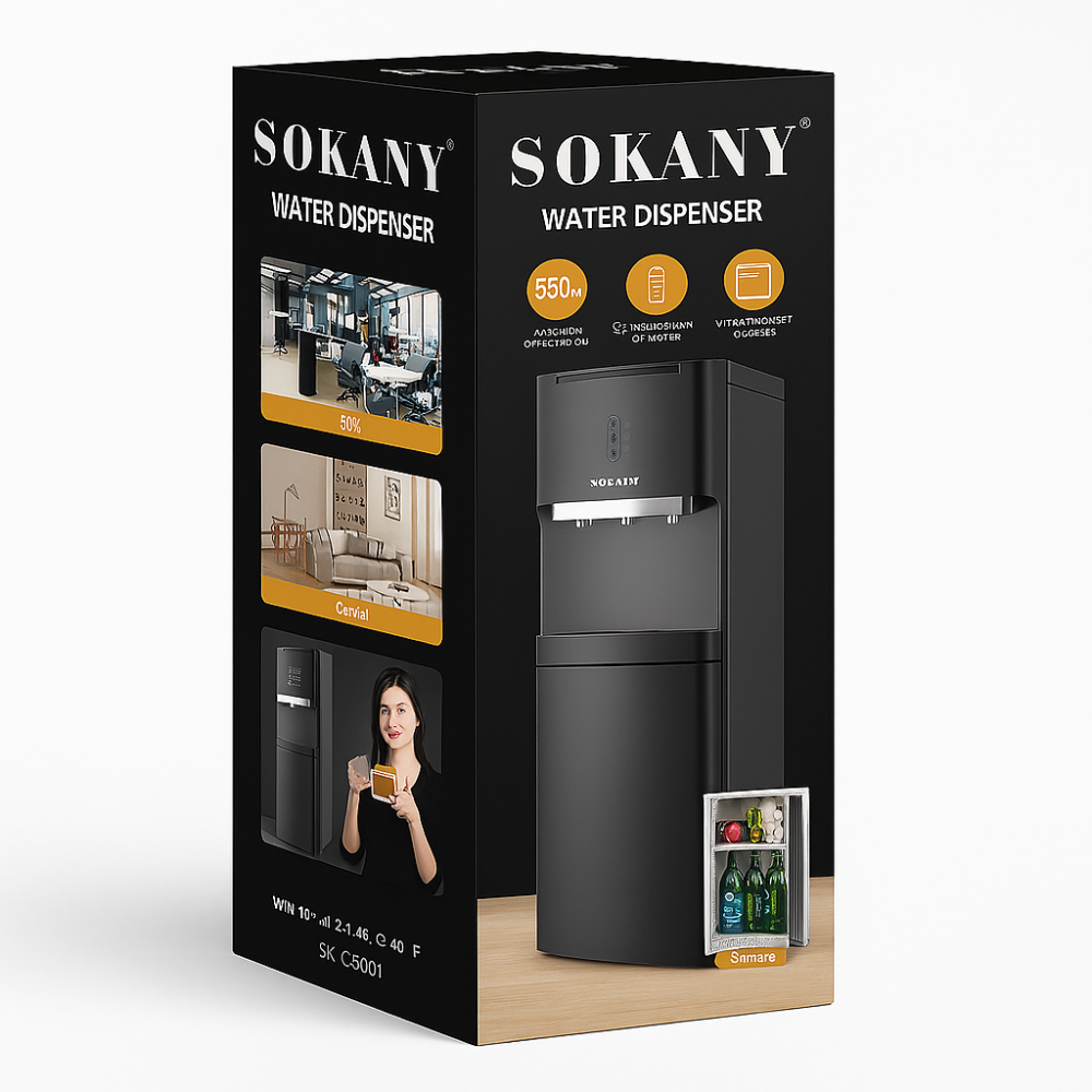 Dispensador Agua Sokany 3 Temperaturas Nevera 20 Litros Botellón 19L