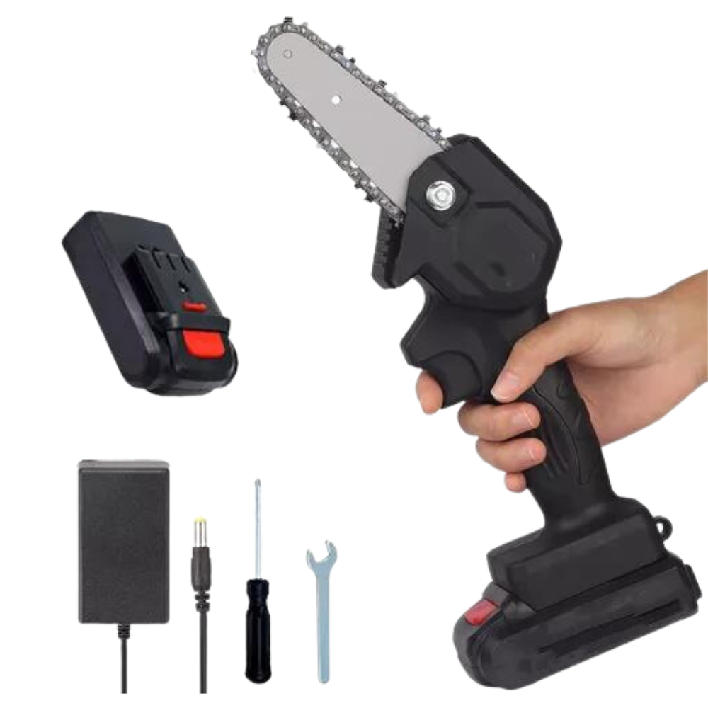 Mini Motosierra Eléctrica Recargable 24V Portátil Mano Poda Jardín