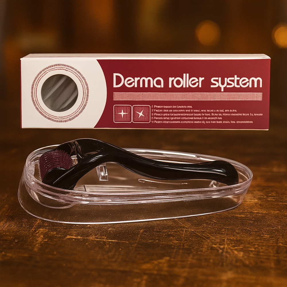 Derma Roller Facial 0.5mm 540 Microagujas Titanio Microneedling Piel