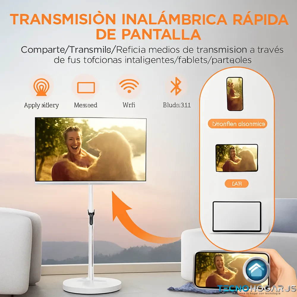 Pantalla Táctil 32 Pulgadas Android 13 StandByMe Portátil 128GB Base