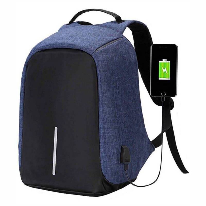 Morral Antirrobo Portátil 15 Pulgadas Impermeable Puerto USB Anticorte