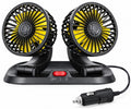 Ventilador Doble Carro USB Cabezal Giratorio 3 Velocidades Aroma